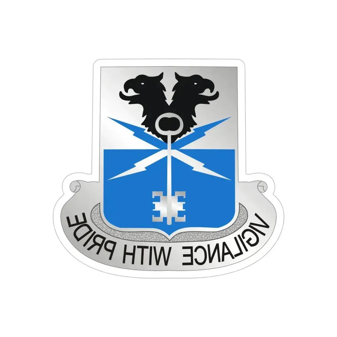 533 Military Intelligence Battalion (U.S. Army) REVERSE PRINT Transparent Die-Cut STICKER - The Sticker Space