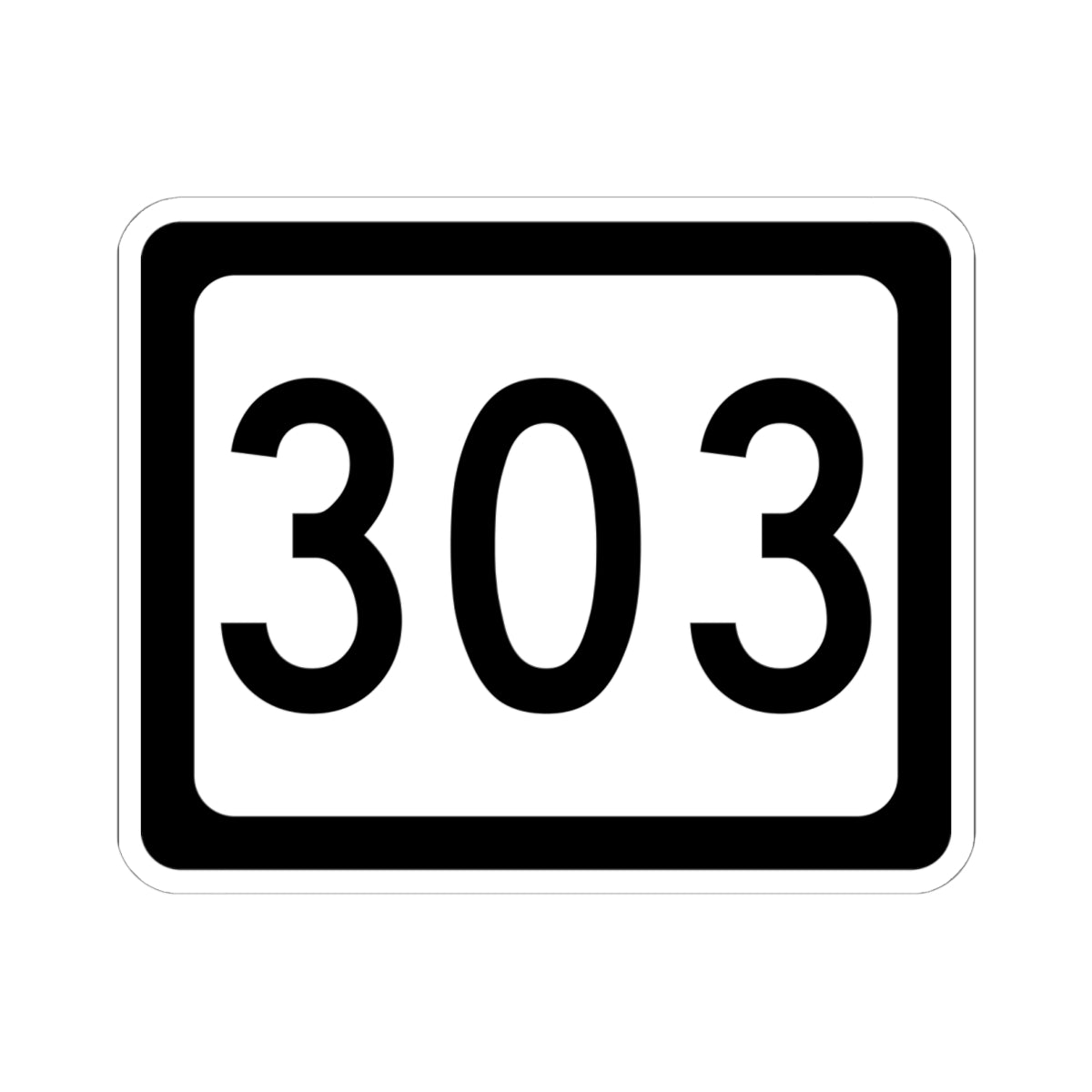 WV-303 (Virginia) (Road Sign) STICKER Vinyl Kiss-Cut Decal