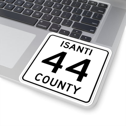 Isanti County 44 MN (Minnesota) (Road Sign) STICKER Vinyl Kiss-Cut Decal