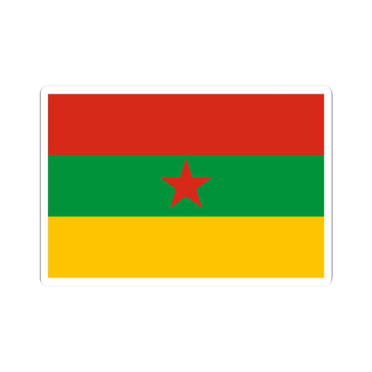 Flag of the Kurdistan Revolutionary Party Iraq (Iraq) STICKER Vinyl Kiss-Cut Decal
