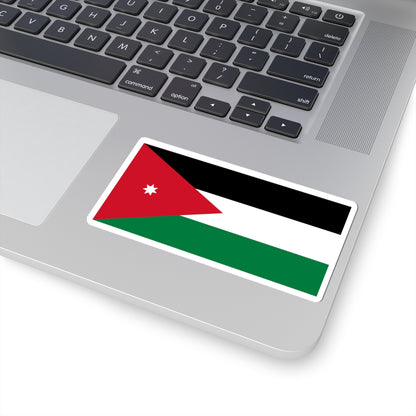 Flag of Jordan (Jordan) STICKER Vinyl Kiss-Cut Decal