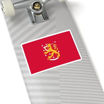 Flag of Finland 1918 state (Finland) STICKER Vinyl Kiss-Cut Decal
