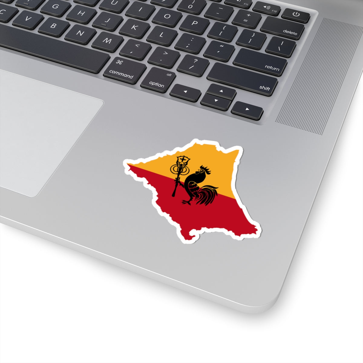 Flag map of Romagna (Italy) STICKER Vinyl Kiss-Cut Decal