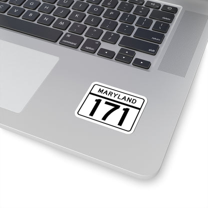 MD Route 171 (Maryland) (Road Sign) STICKER Vinyl Kiss-Cut Decal