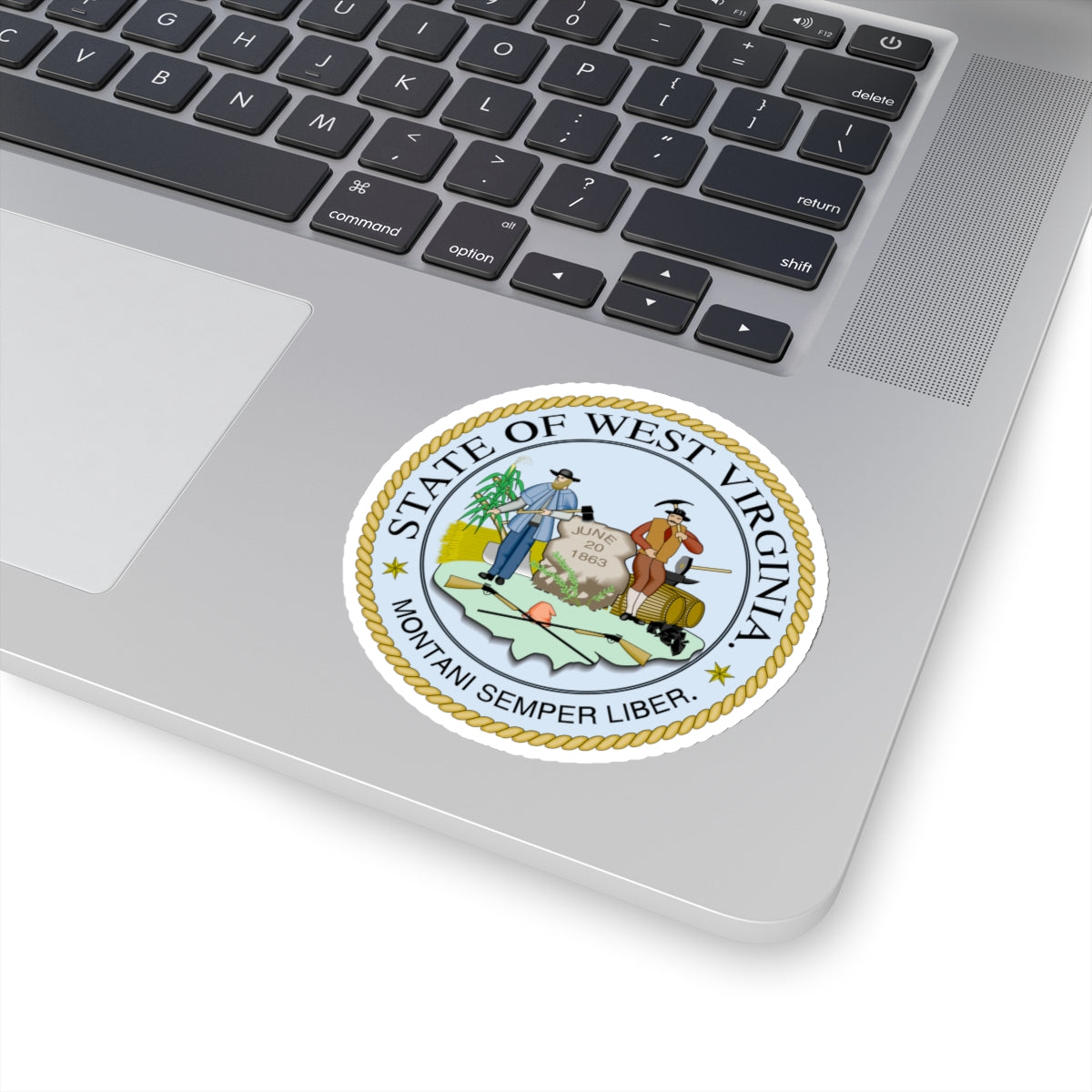 West Virginia State Seal - STICKER Vinyl Kiss-Cut Decal