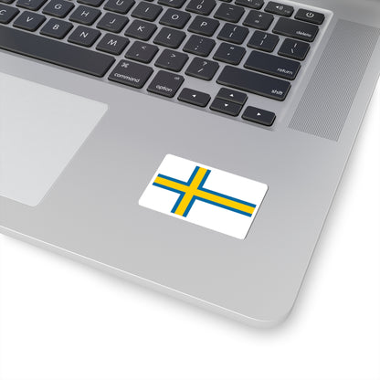 Norrland flag (Sweden) STICKER Vinyl Kiss-Cut Decal