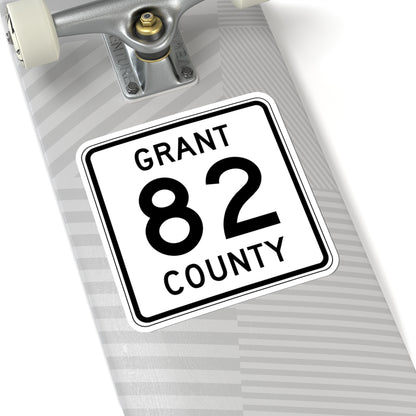 Grant County Route 82 MN (Minnesota) (Road Sign) STICKER Vinyl Kiss-Cut Decal