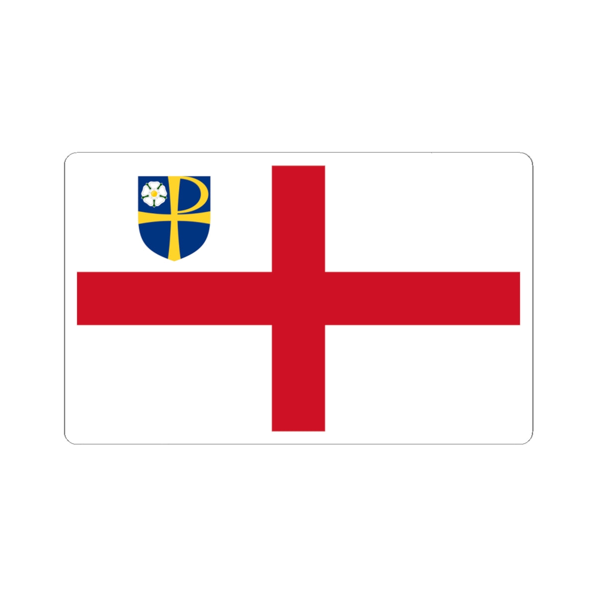Flag of the Anglican Diocese of Leeds (England) STICKER Vinyl Kiss-Cut Decal