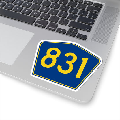 PR secondary 831 (Puerto Rico) (Road Sign) STICKER Vinyl Kiss-Cut Decal