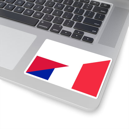 Flag of Poland and France (France) STICKER Vinyl Kiss-Cut Decal