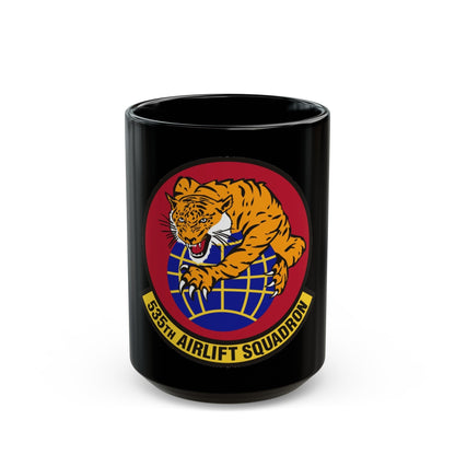 535th Airlift Squadron (U.S. Air Force) Black Coffee Mug-15oz-The Sticker Space