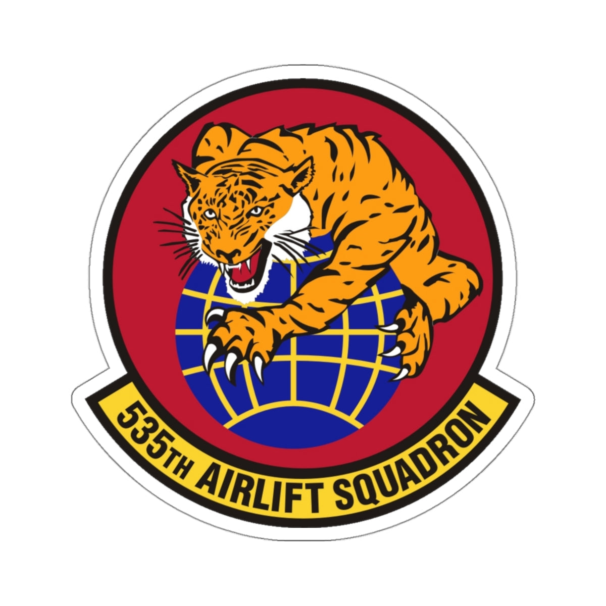 535th Airlift Squadron (U.S. Air Force) STICKER Vinyl Die-Cut Decal-White-The Sticker Space