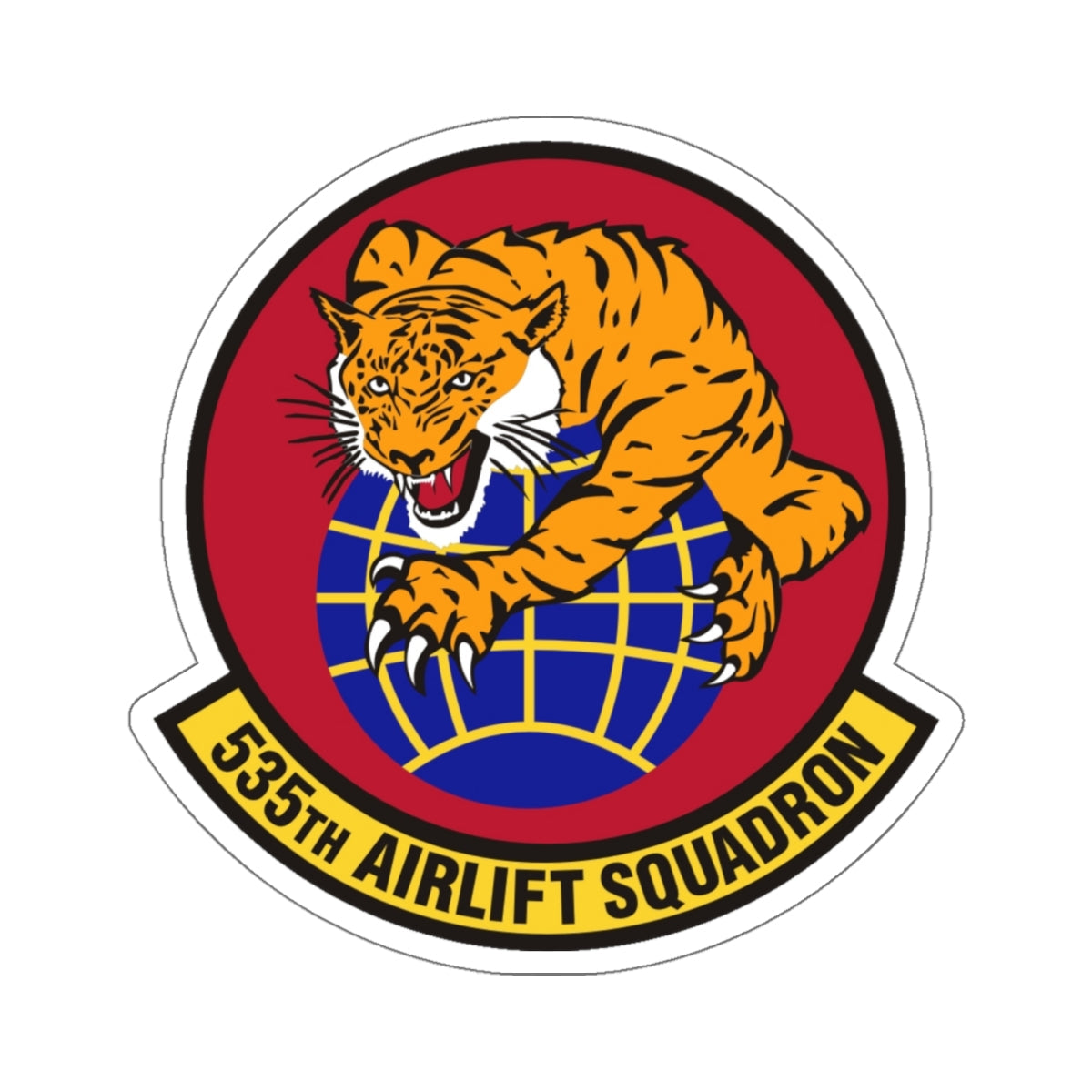 535th Airlift Squadron (U.S. Air Force) STICKER Vinyl Die-Cut Decal-White-The Sticker Space