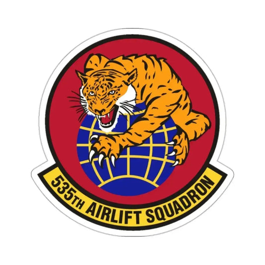 535th Airlift Squadron (U.S. Air Force) STICKER Vinyl Kiss-Cut Decal 2 Inch White - The Sticker Space