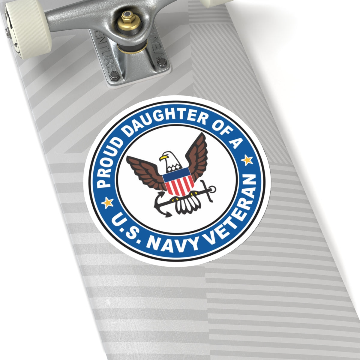 US Navy Veteran Proud Daughter (U.S. Navy) STICKER Vinyl Kiss-Cut Decal