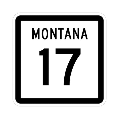 MT-17 (Montana) (Road Sign) STICKER Vinyl Kiss-Cut Decal