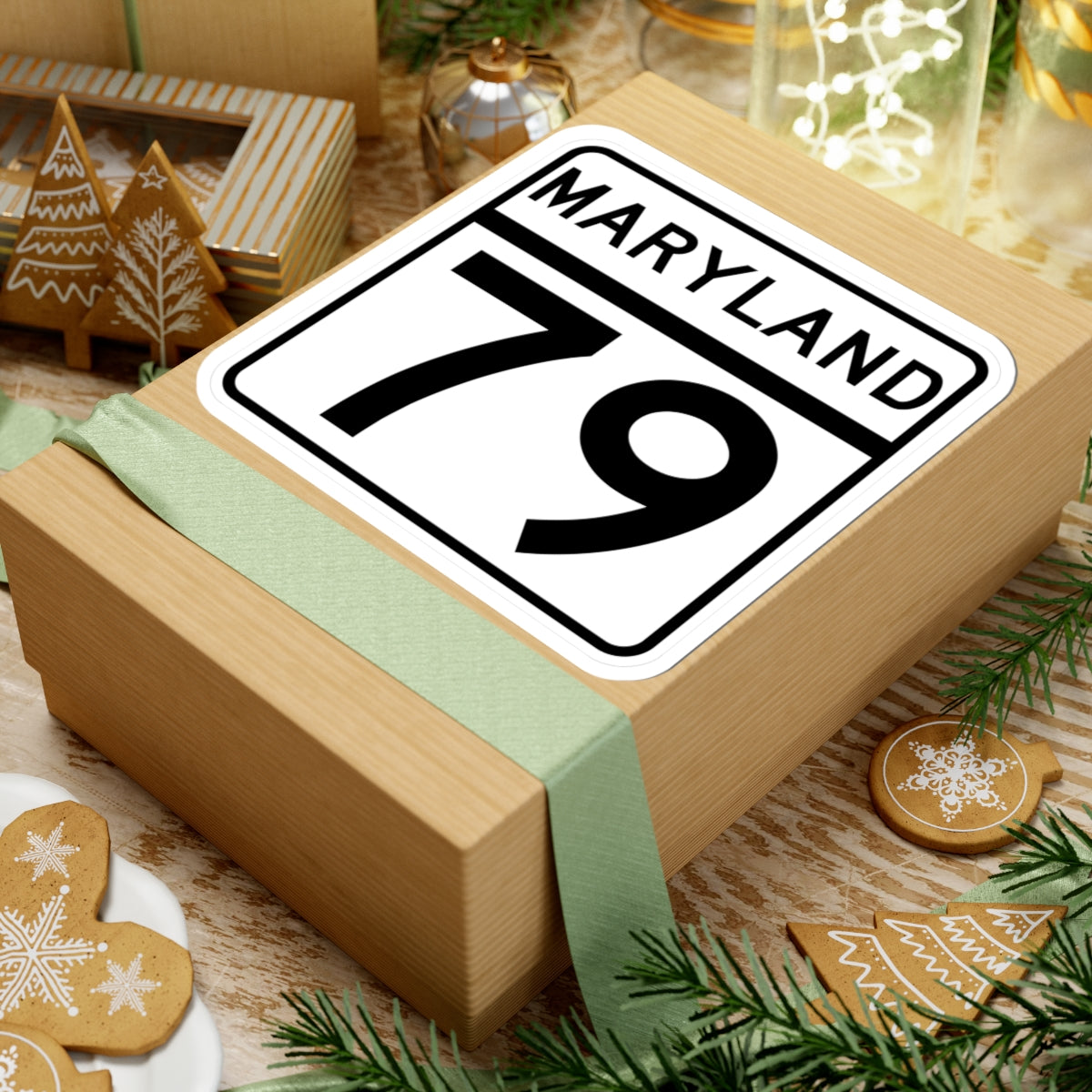 MD Route 79 (Maryland) (Road Sign) STICKER Vinyl Kiss-Cut Decal