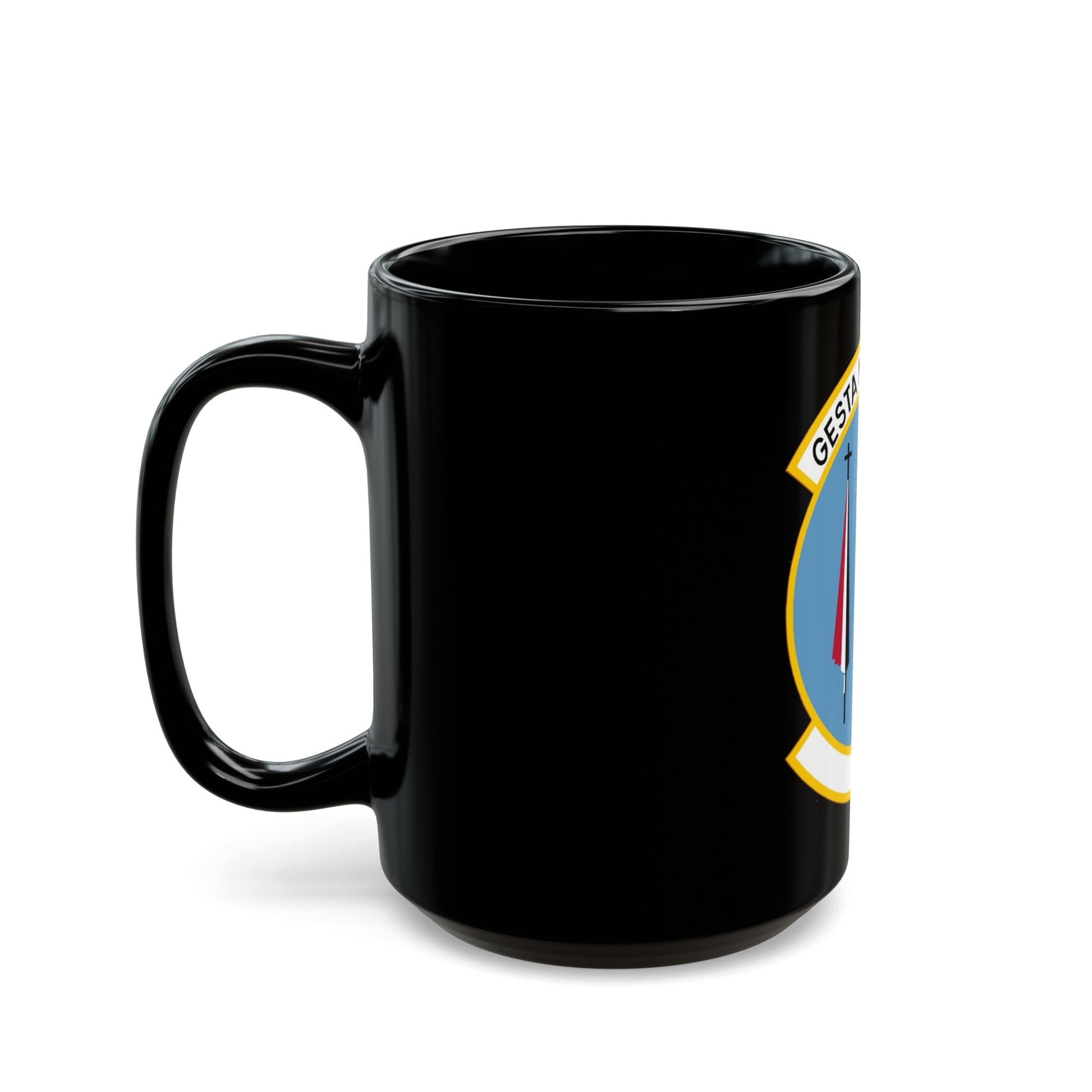 537 Airlift Squadron PACAF (U.S. Air Force) Black Coffee Mug-The Sticker Space