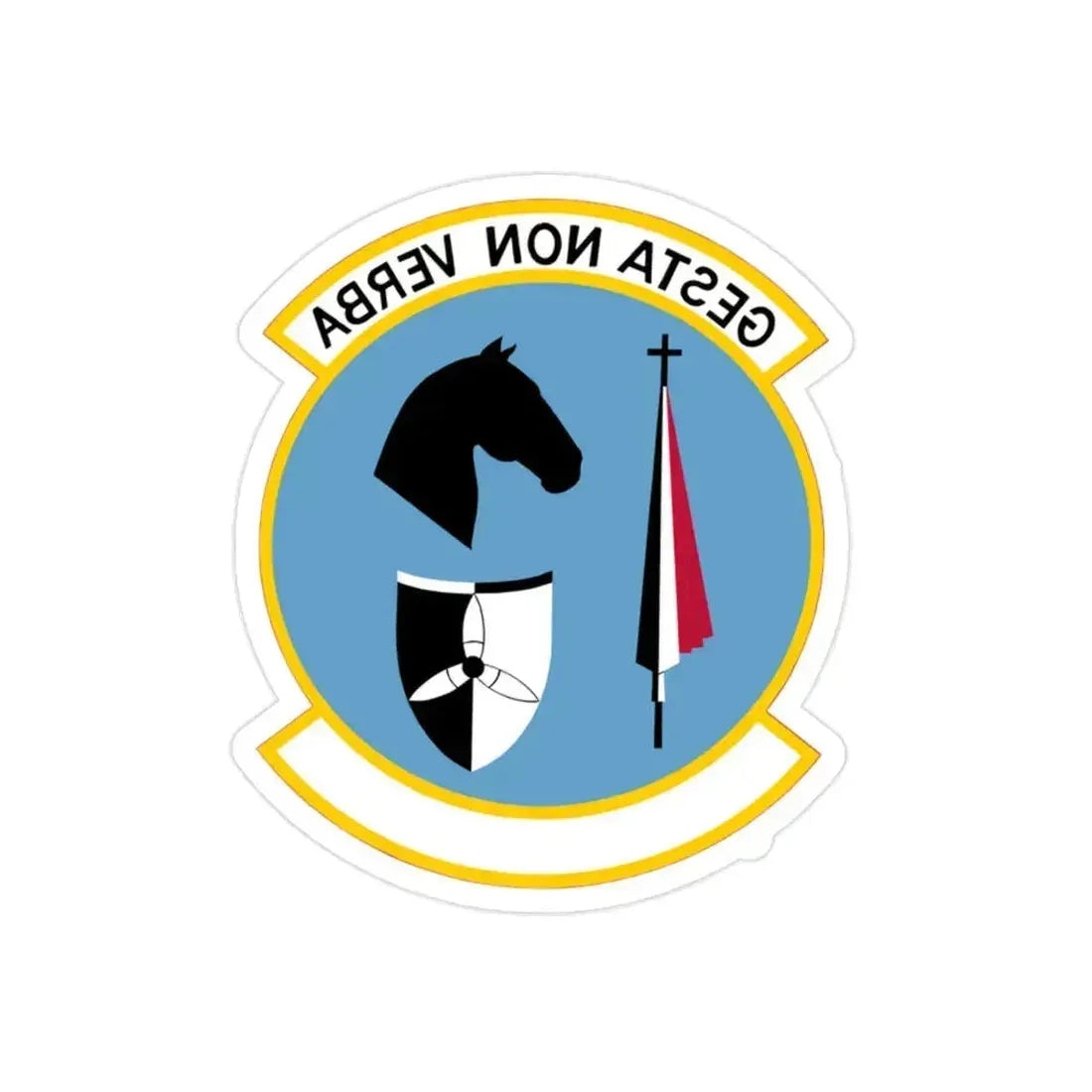 537 Airlift Squadron PACAF (U.S. Air Force) REVERSE PRINT Transparent Die-Cut STICKER 2 Inch Die-Cut Transparent - The Sticker Space