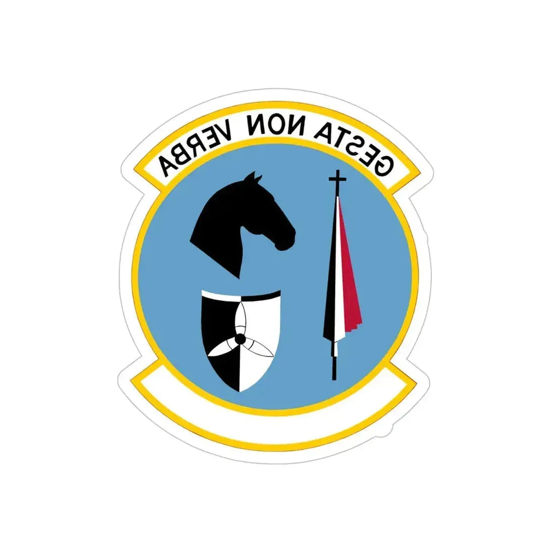 537 Airlift Squadron PACAF (U.S. Air Force) REVERSE PRINT Transparent Die-Cut STICKER - The Sticker Space