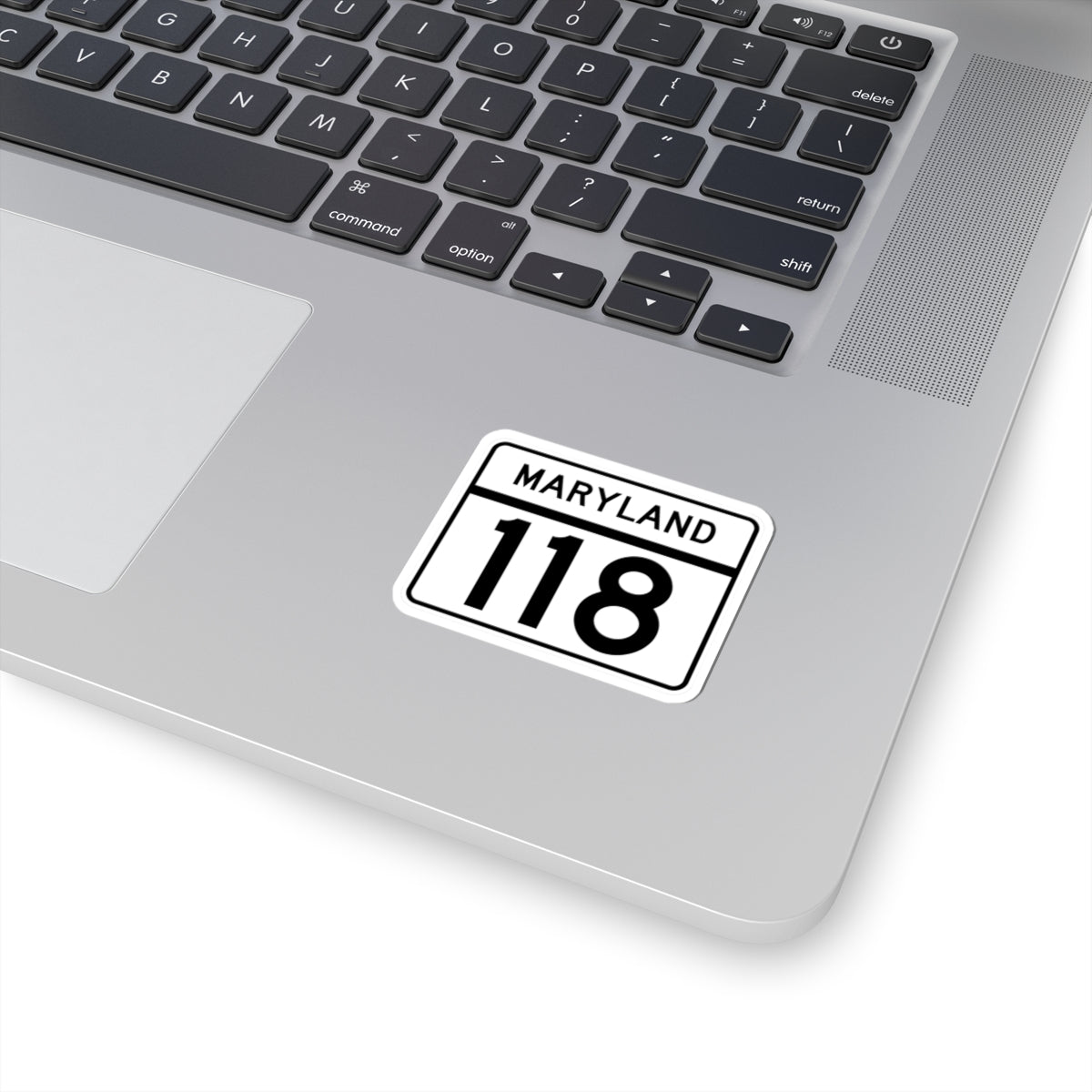 MD Route 118 (Maryland) (Road Sign) STICKER Vinyl Kiss-Cut Decal