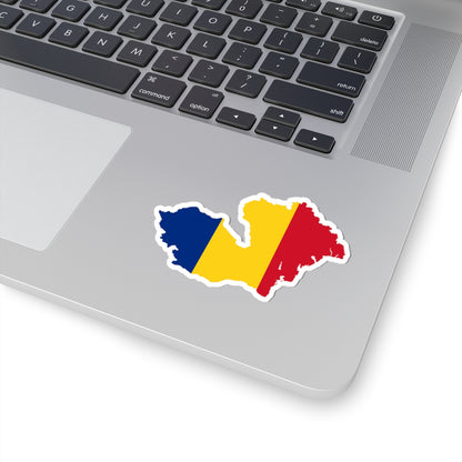 Flag-map of Romania 1942 (Oman) STICKER Vinyl Kiss-Cut Decal