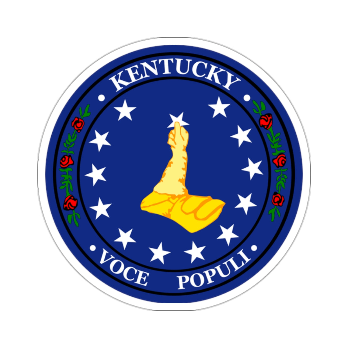 Seal of Kentucky Confederate Shadow Government - STICKER Vinyl Kiss-Cut Decal