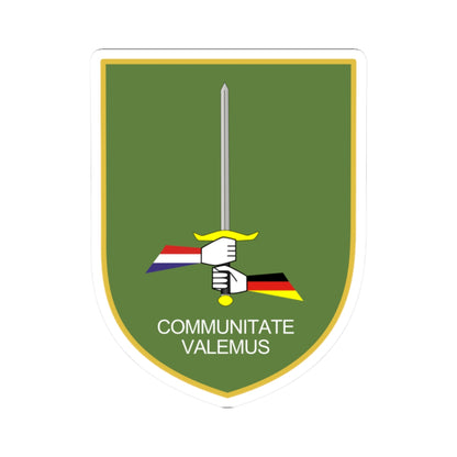 1 GE-NL Corps (Germany) (Coat of Arms) STICKER Vinyl Kiss-Cut Decal