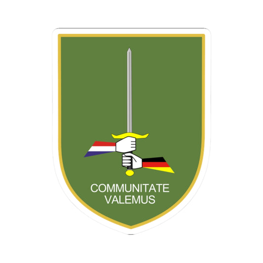 1 GE-NL Corps (Germany) (Coat of Arms) STICKER Vinyl Kiss-Cut Decal