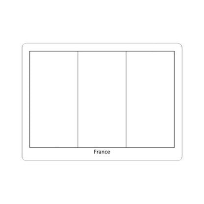 Flag of France colouring page (France) STICKER Vinyl Kiss-Cut Decal