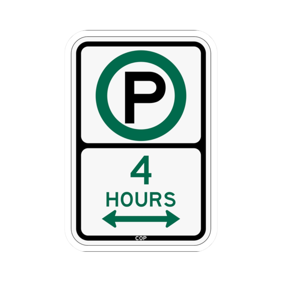 PBOT Road sign P3805D (Oregon) (Road Sign) STICKER Vinyl Kiss-Cut Decal