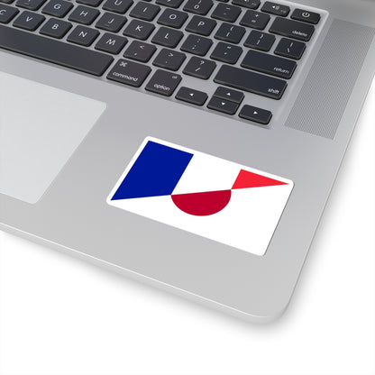 Flag of France and Japan (France) STICKER Vinyl Kiss-Cut Decal