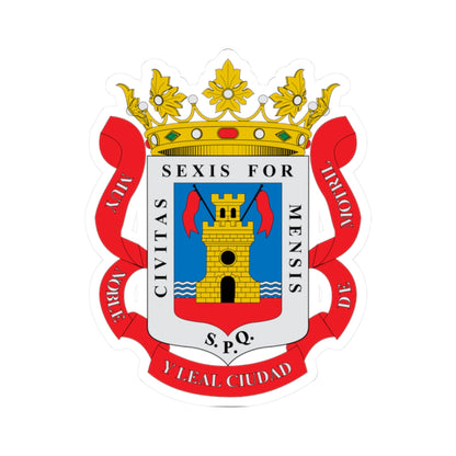 Escudo de Motril (Spain) (Coat of Arms) STICKER Vinyl Kiss-Cut Decal