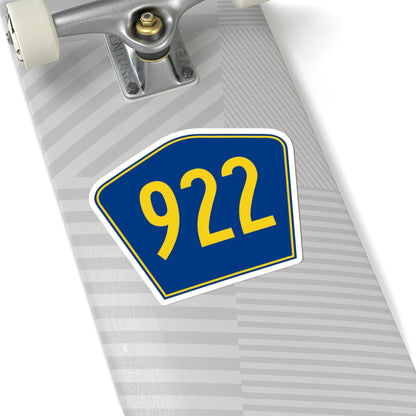 PR secondary 922 (Puerto Rico) (Road Sign) STICKER Vinyl Kiss-Cut Decal