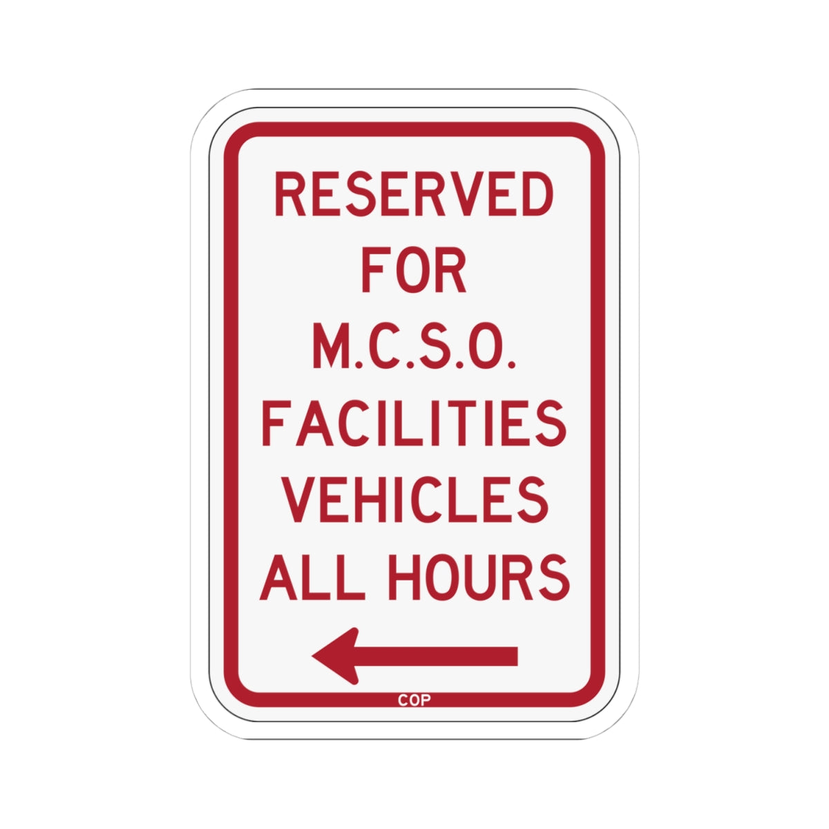 PBOT Road sign P4395L (Oregon) (Road Sign) STICKER Vinyl Kiss-Cut Decal