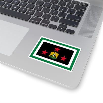 Flag of the Chief of the General Staff Syria 2024present (Syria) STICKER Vinyl Kiss-Cut Decal