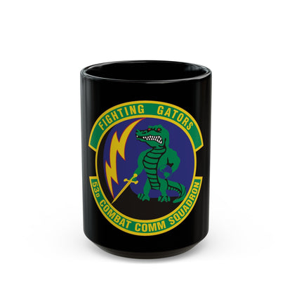 53d Combat Communications Squadron (U.S. Air Force) Black Coffee Mug-15oz-The Sticker Space