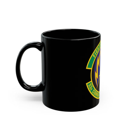 53d Combat Communications Squadron (U.S. Air Force) Black Coffee Mug-The Sticker Space