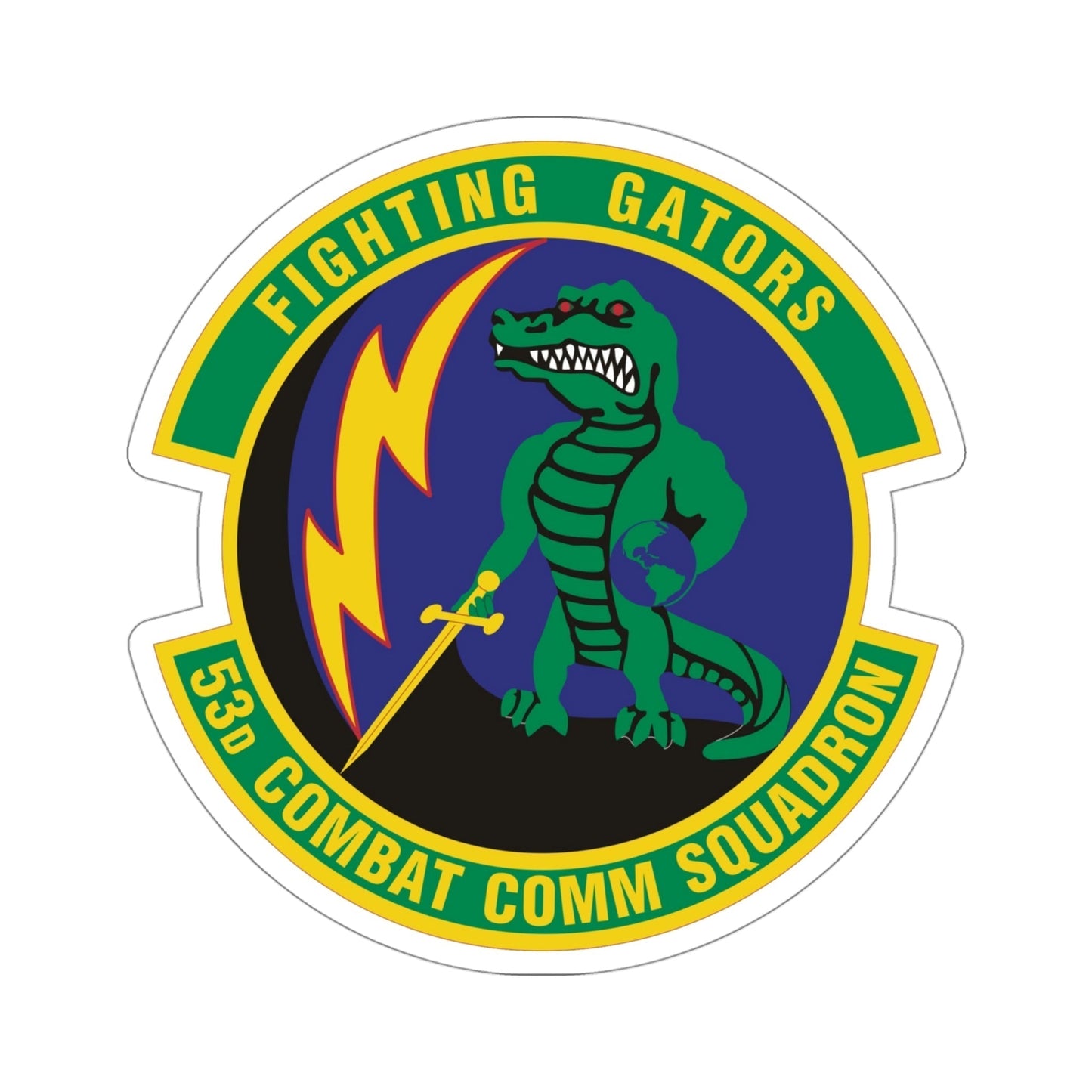 53d Combat Communications Squadron (U.S. Air Force) STICKER Vinyl Die-Cut Decal-4 Inch-The Sticker Space