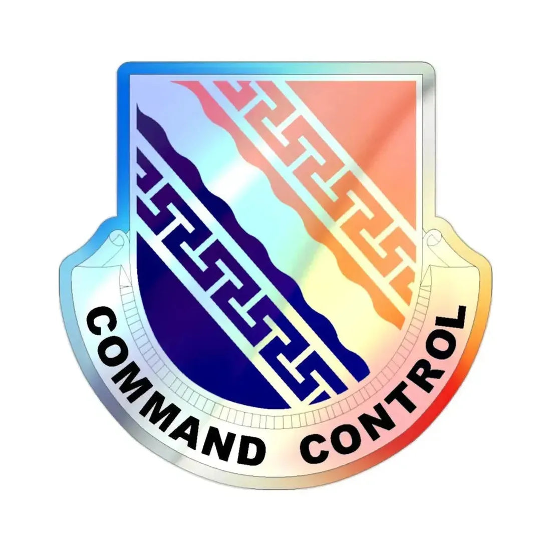 54 Signal Battalion (U.S. Army) Holographic STICKER Die-Cut Vinyl Decal 2 Inch Holographic - The Sticker Space