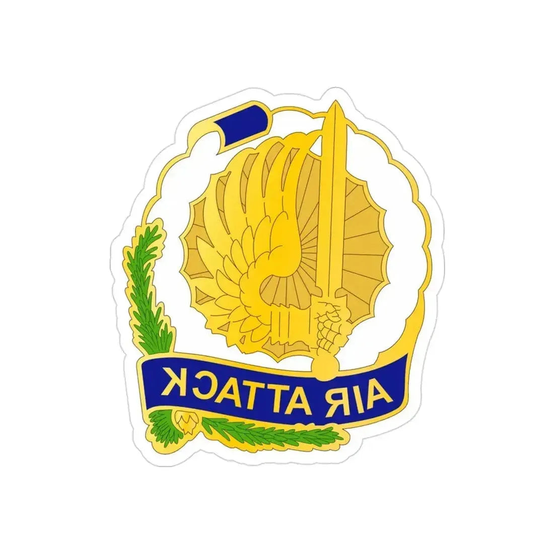 540 Aviation Group (U.S. Army) REVERSE PRINT Transparent Die-Cut STICKER 3 Inch Die-Cut Transparent - The Sticker Space