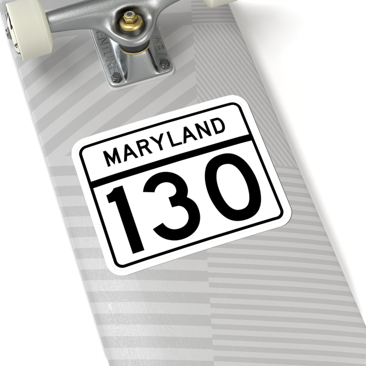MD Route 130 (Maryland) (Road Sign) STICKER Vinyl Kiss-Cut Decal