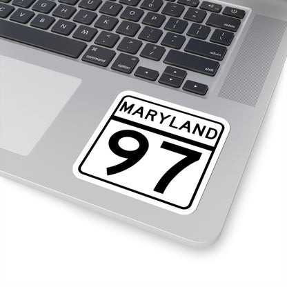 MD Route 97 (Maryland) (Road Sign) STICKER Vinyl Kiss-Cut Decal