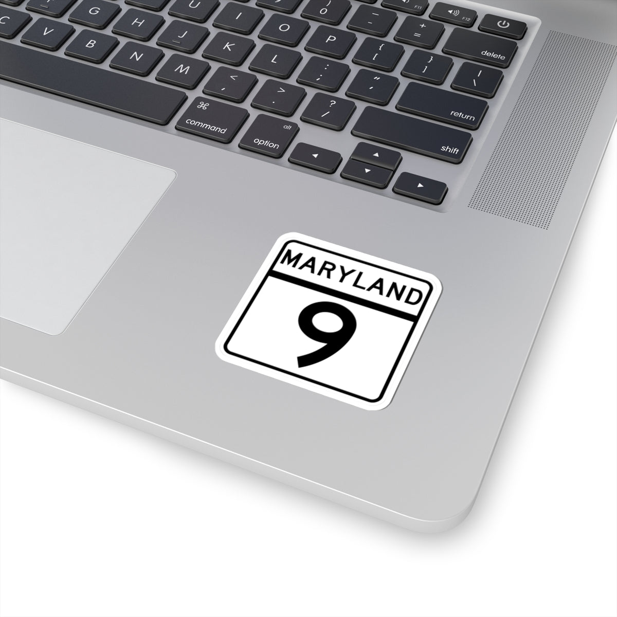 MD Route 9 (Maryland) (Road Sign) STICKER Vinyl Kiss-Cut Decal