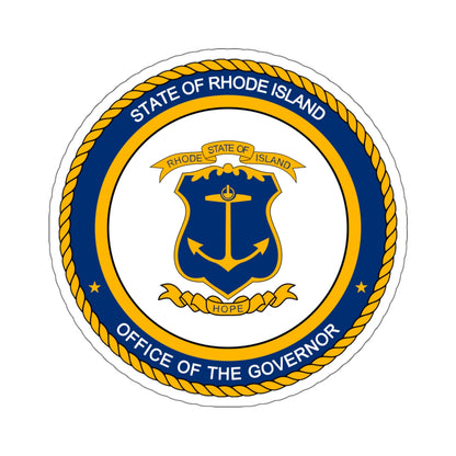 Seal of the Governor of Rhode sland - STICKER Vinyl Kiss-Cut Decal