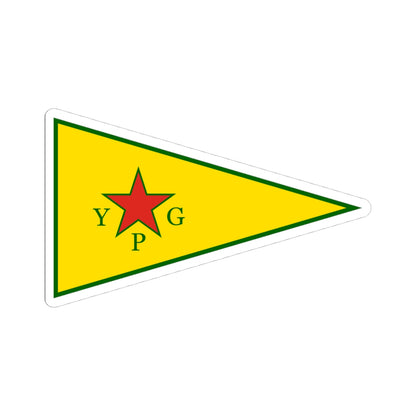 Peoples Protection Units Flag (Syria) STICKER Vinyl Kiss-Cut Decal