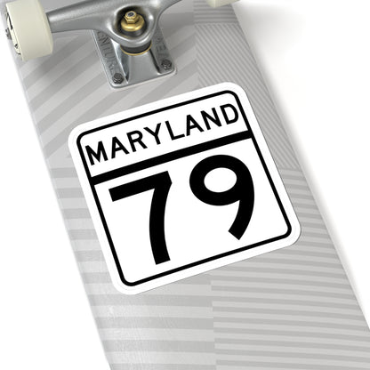 MD Route 79 (Maryland) (Road Sign) STICKER Vinyl Kiss-Cut Decal