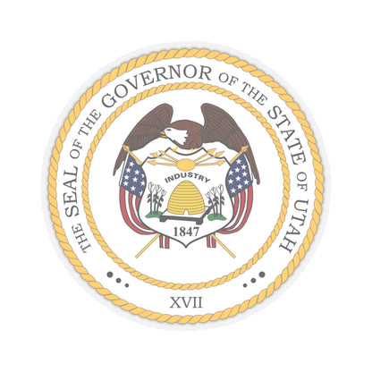 Seal of the Governor of Utah - STICKER Vinyl Kiss-Cut Decal