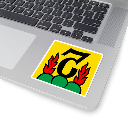 CHE Kiesen Flag (Switzerland) STICKER Vinyl Kiss-Cut Decal