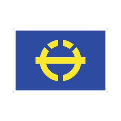 Flag of Zamami Okinawa (Japan) STICKER Vinyl Kiss-Cut Decal
